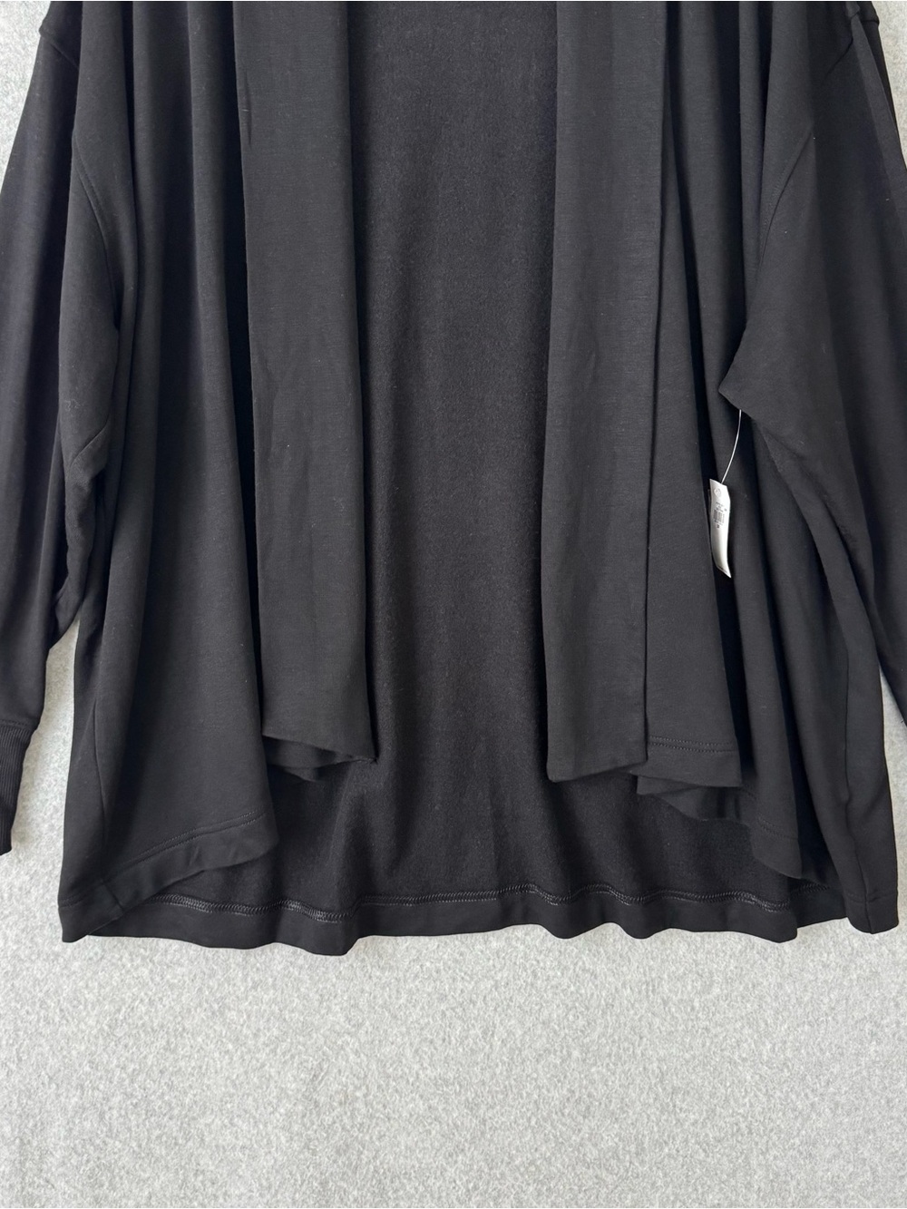 Old Navy Womens Cardigan Live In Open Front Wrap Sz 2X Black Casual Comfort NWT - Picture 5 of 14